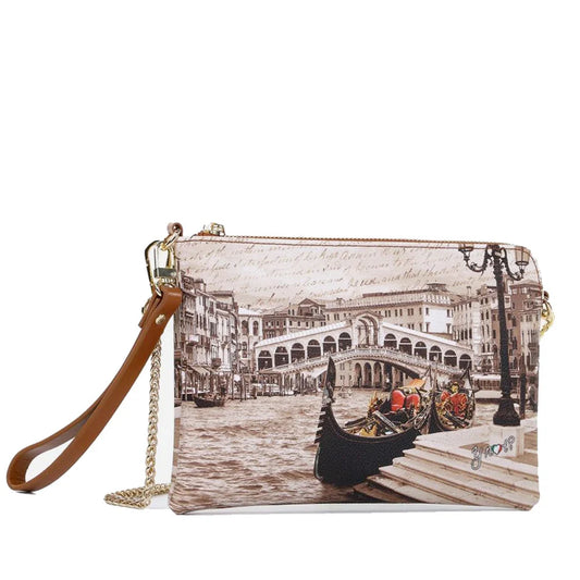 Y NOT? Olasz Női Pochette Táska Venice Postcard YES-384