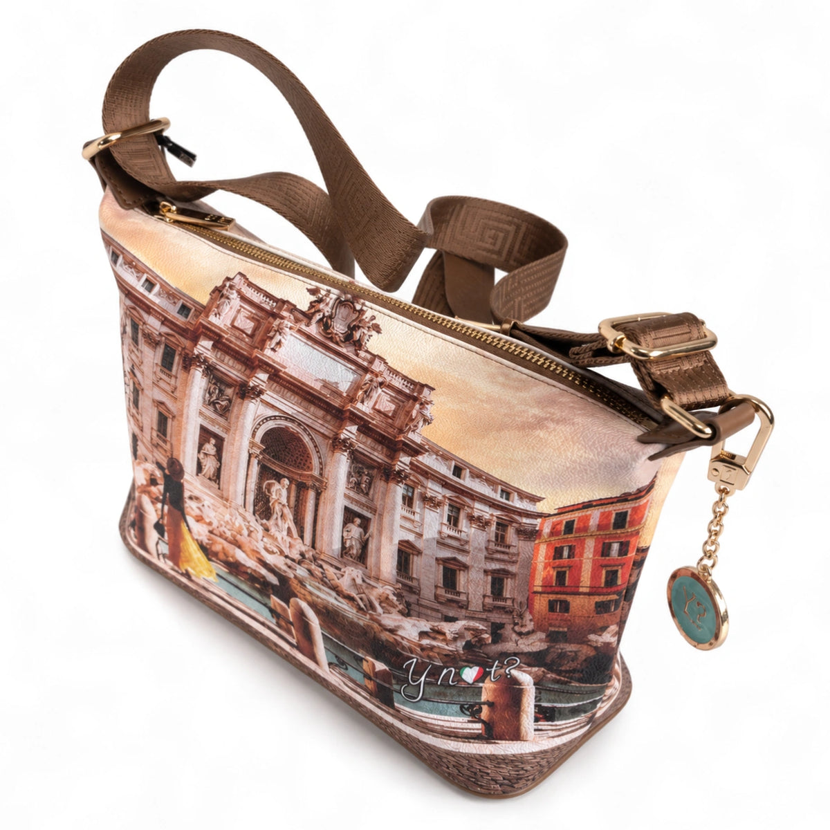 Y NOT? Olasz Női Hobo Válltáska Lost in Rome YES-592